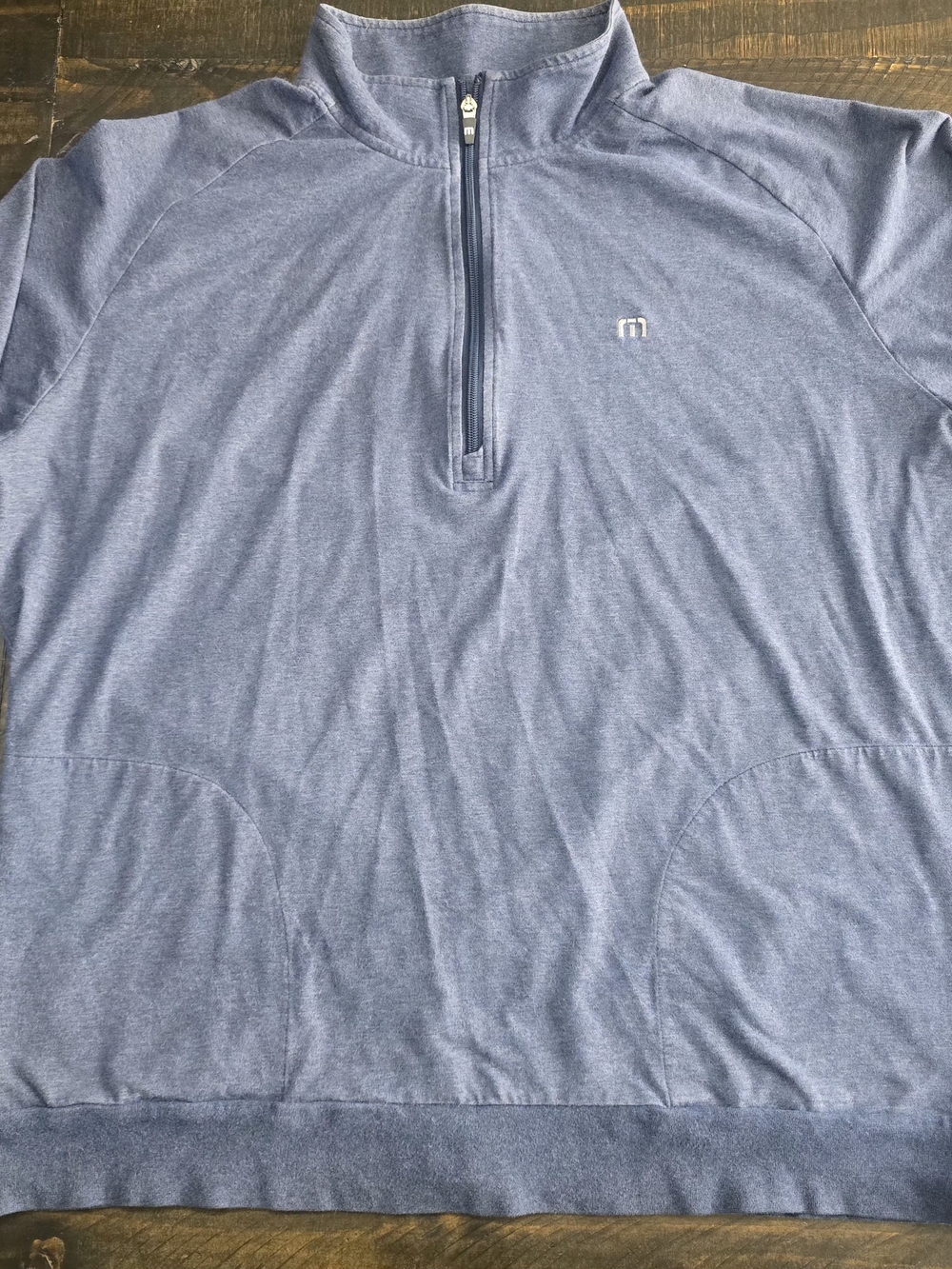 Travis Mathew Men’s Quarter-Zip Pullover - Blue Heather